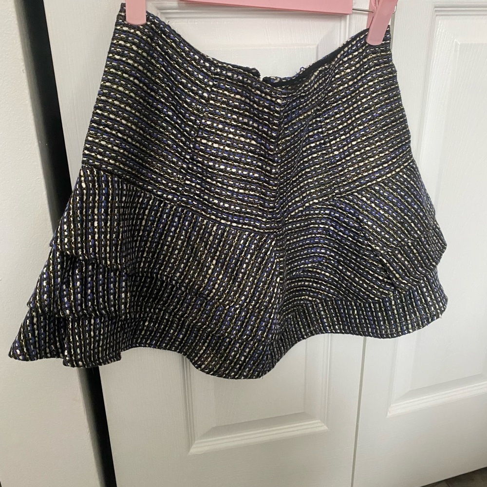 BCBGeneration Black and Blue Mini Skirt